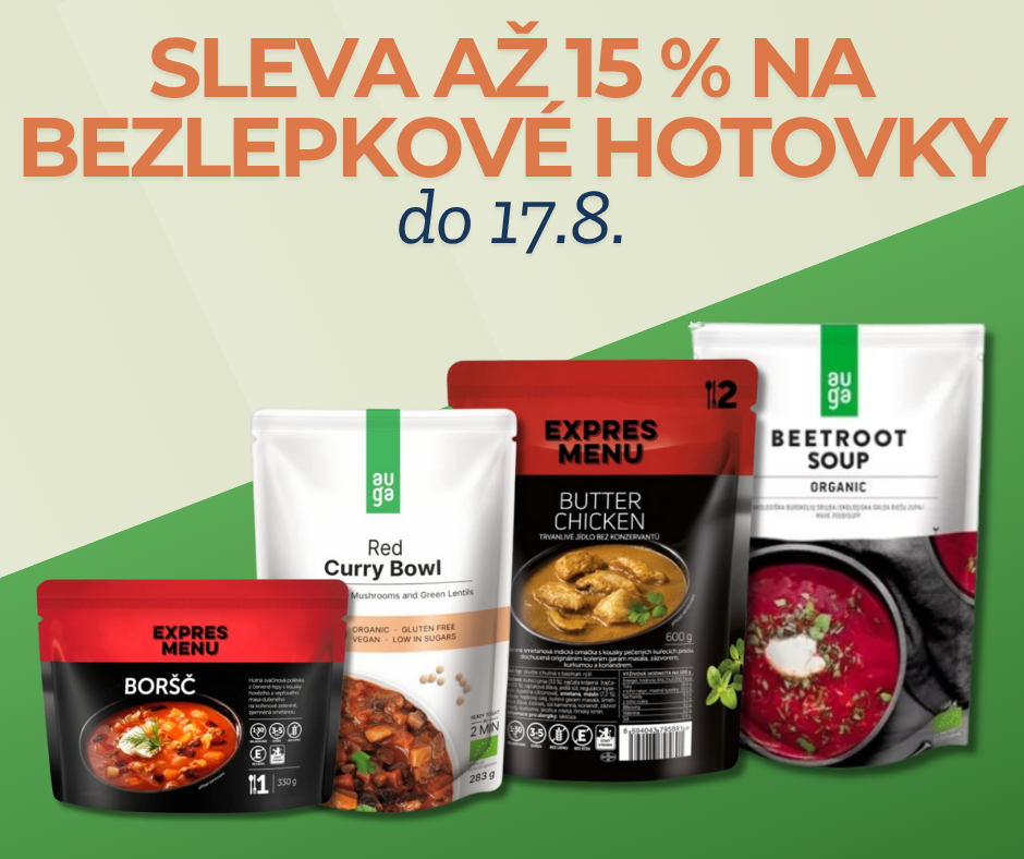 Sleva až 15 % na bezlepkové hotovky